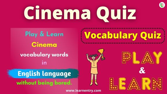 Cinema quiz in English