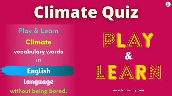 Climate quiz in English