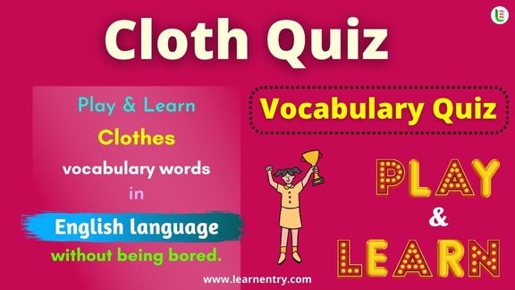 Cloth quiz in English