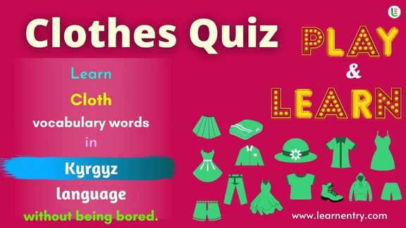 Cloth quiz in Kyrgyz