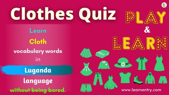 Cloth quiz in Luganda