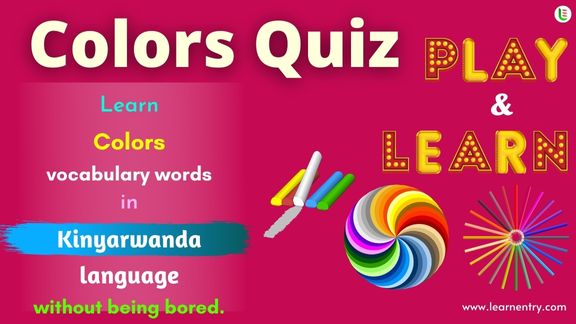 Colors quiz in Kinyarwanda