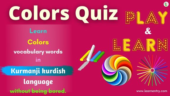 Colors quiz in Kurmanji kurdish