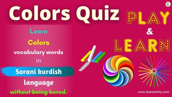 Colors quiz in Sorani kurdish