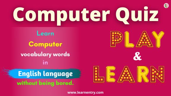 Computer quiz in English