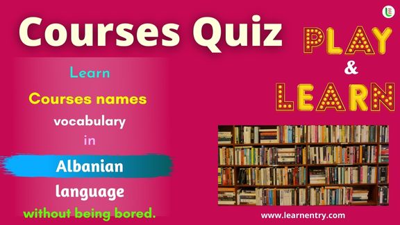 Courses quiz in Albanian