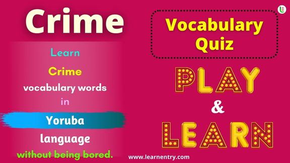 Crime quiz in Yoruba