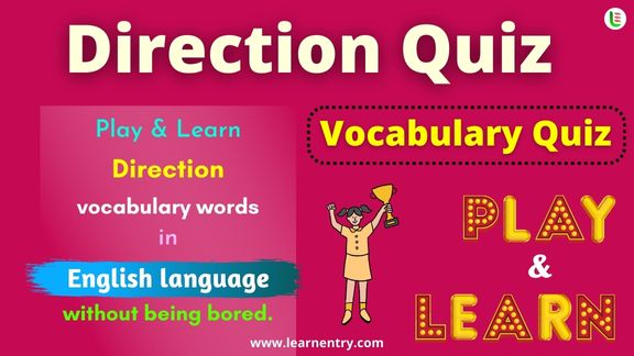 Direction quiz in English