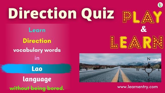 Direction quiz in Lao