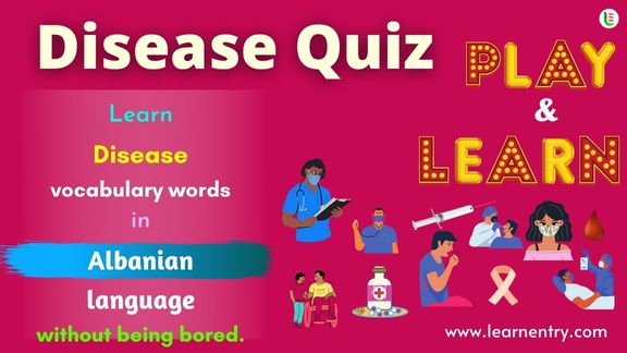 Disease quiz in Albanian