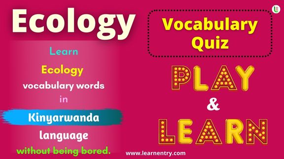 Ecology quiz in Kinyarwanda