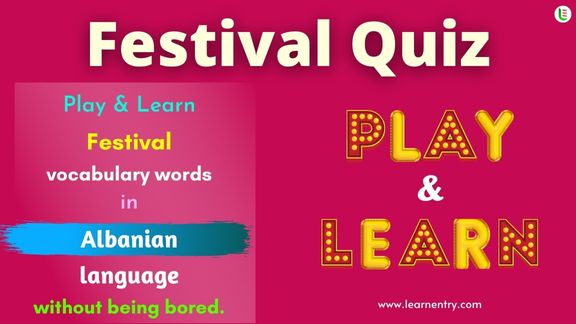 Festival quiz in Albanian