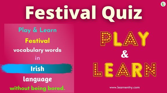 Festival quiz in Irish