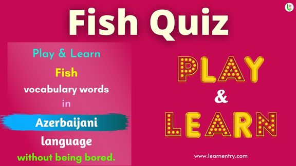 Fish quiz in Azerbaijani