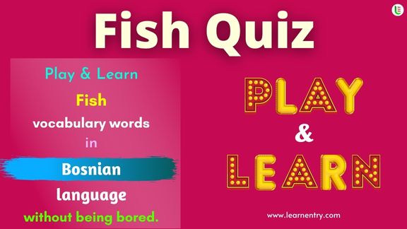 Fish quiz in Bosnian