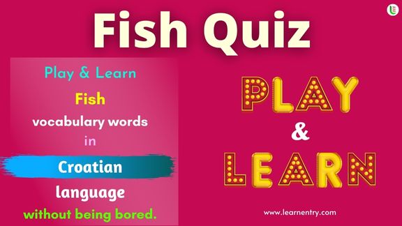 Fish quiz in Croatian