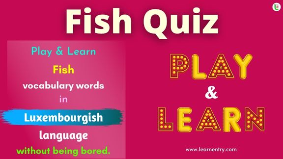 Fish quiz in Luxembourgish