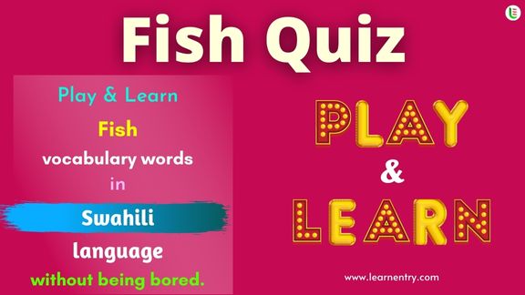 Fish quiz in Swahili