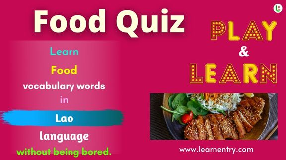 Food quiz in Lao