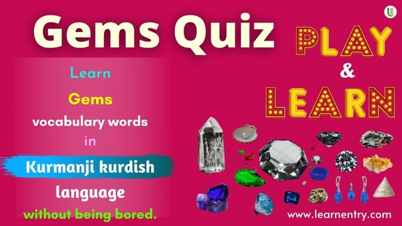 Gems quiz in Kurmanji kurdish