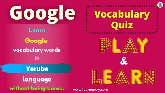 Google quiz in Yoruba