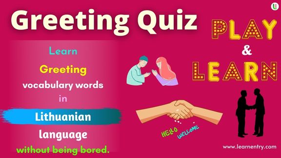 Greetings quiz in Lithuanian