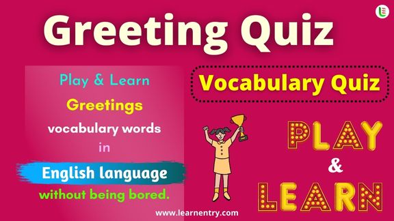 Greetings quiz in English