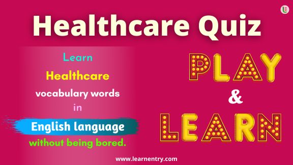 Healthcare quiz in English