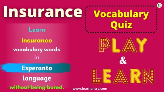 Insurance quiz in Esperanto