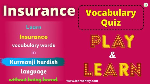 Insurance quiz in Kurmanji kurdish