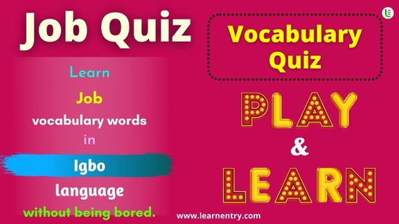 Job quiz in Igbo