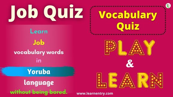 Job quiz in Yoruba