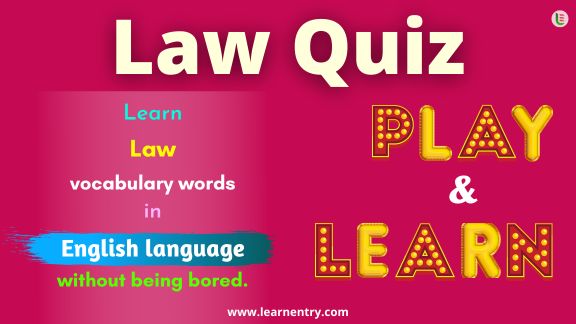 Law quiz in English
