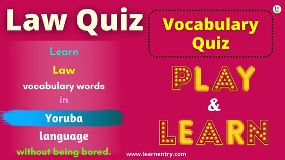 Law quiz in Yoruba