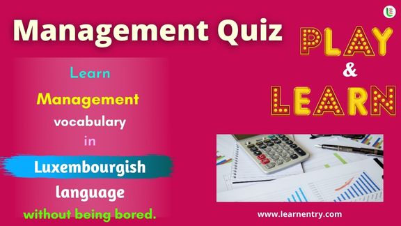 Management quiz in Luxembourgish