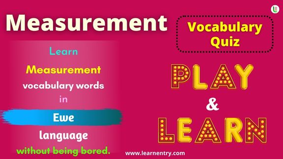 Measurement quiz in Ewe