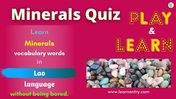 Minerals quiz in Lao