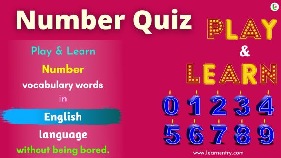 Number quiz in English