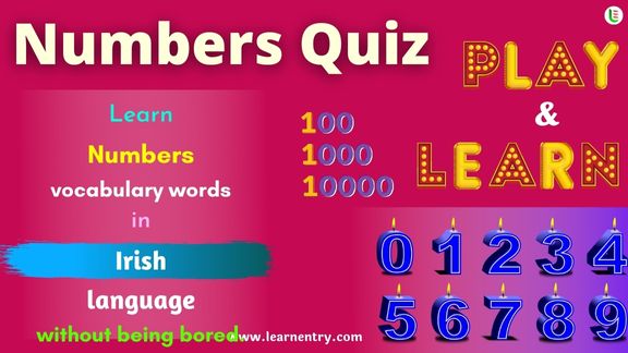 Numbers Quiz in Irish