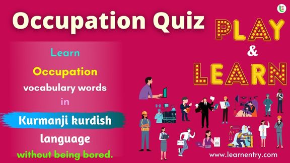 Occupation quiz in Kurmanji kurdish