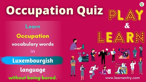 Occupation quiz in Luxembourgish