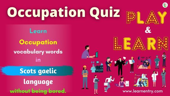 Occupation quiz in Scots gaelic