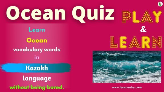 Ocean quiz in Kazakh