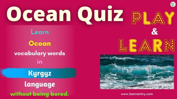 Ocean quiz in Kyrgyz