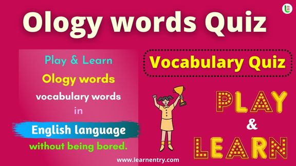 Ology words quiz in English