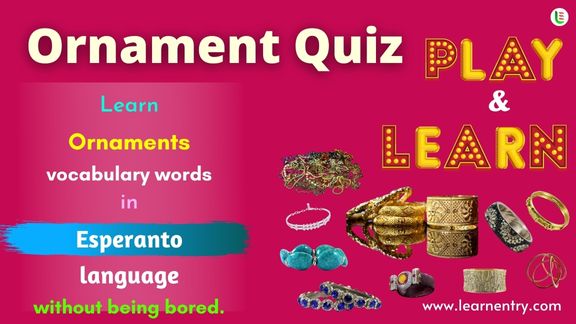 Ornaments quiz in Esperanto