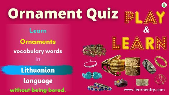 Ornaments quiz in Lithuanian