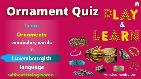 Ornaments quiz in Luxembourgish