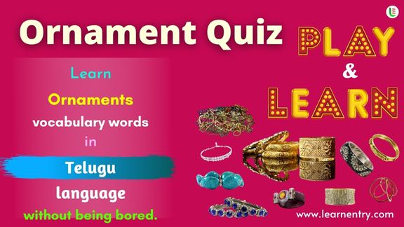 Ornaments quiz in Telugu