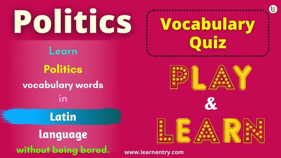 Politics quiz in Latin